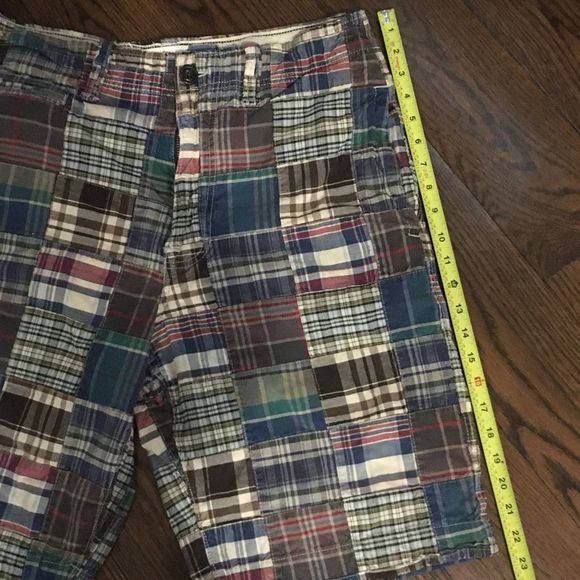 AMERICAN EAGLE Madras Plaid Longer Length Shorts - Picture 7 of 11